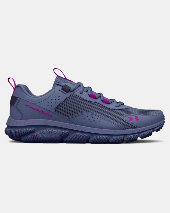 Women's UA Charged Verssert Speckle Running Shoes, Purple, pdpMainDesktop image number 0